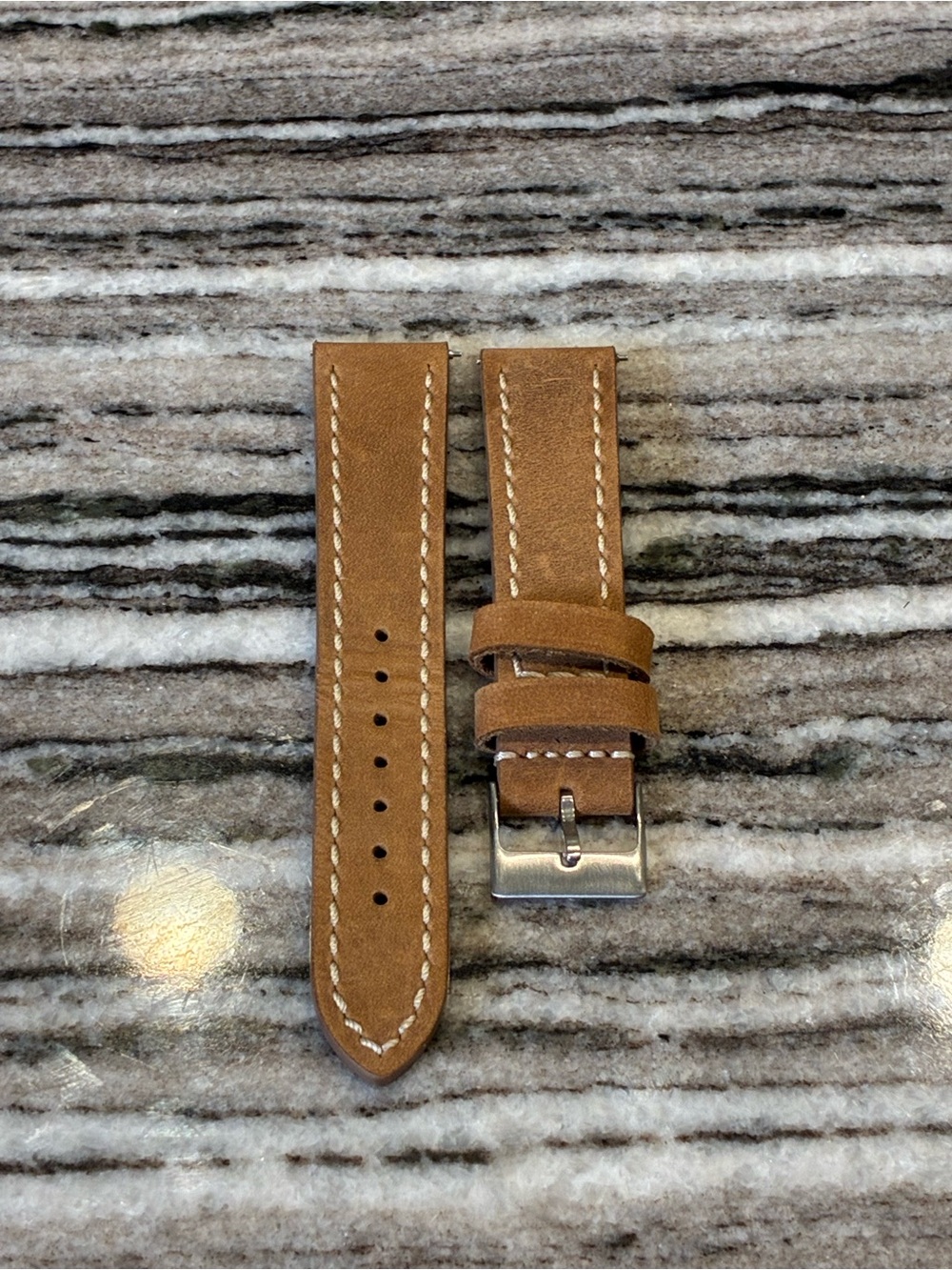 20mm Brand New Genuine Leather Watch Strap